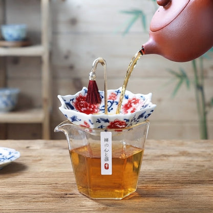 Paraguas de Té Mimarte, el infusor de porcelana pintado a mano