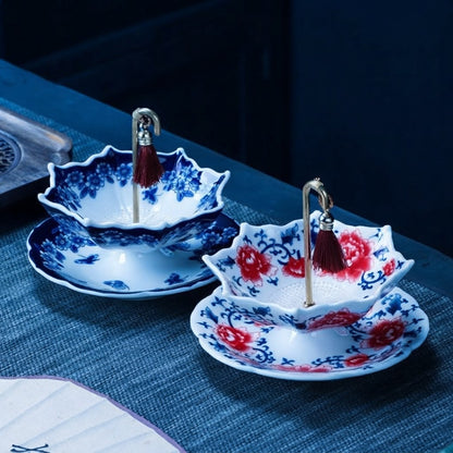 Paraguas de Té Mimarte, el infusor de porcelana pintado a mano